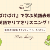 英語「Poor thing」の意味は「かわいそうに」｜ドラマで学ぶ英語表現（ばけばけ第25週122「ウラメシ、ケド、スバラシ。」より）